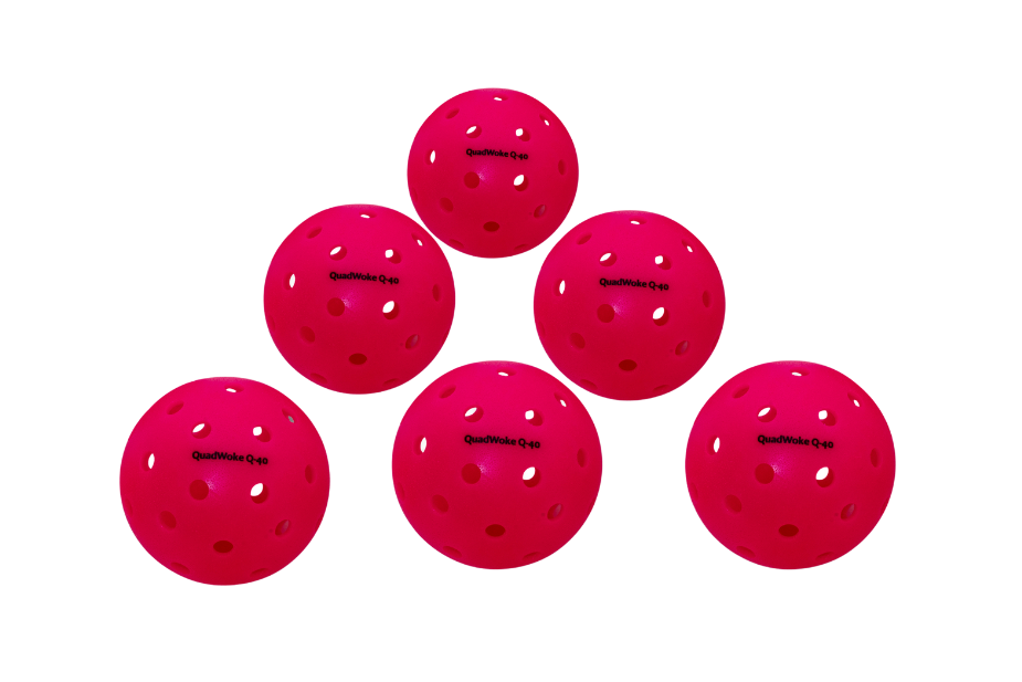 Q-40 Balls Neon Pink (6-Pack)